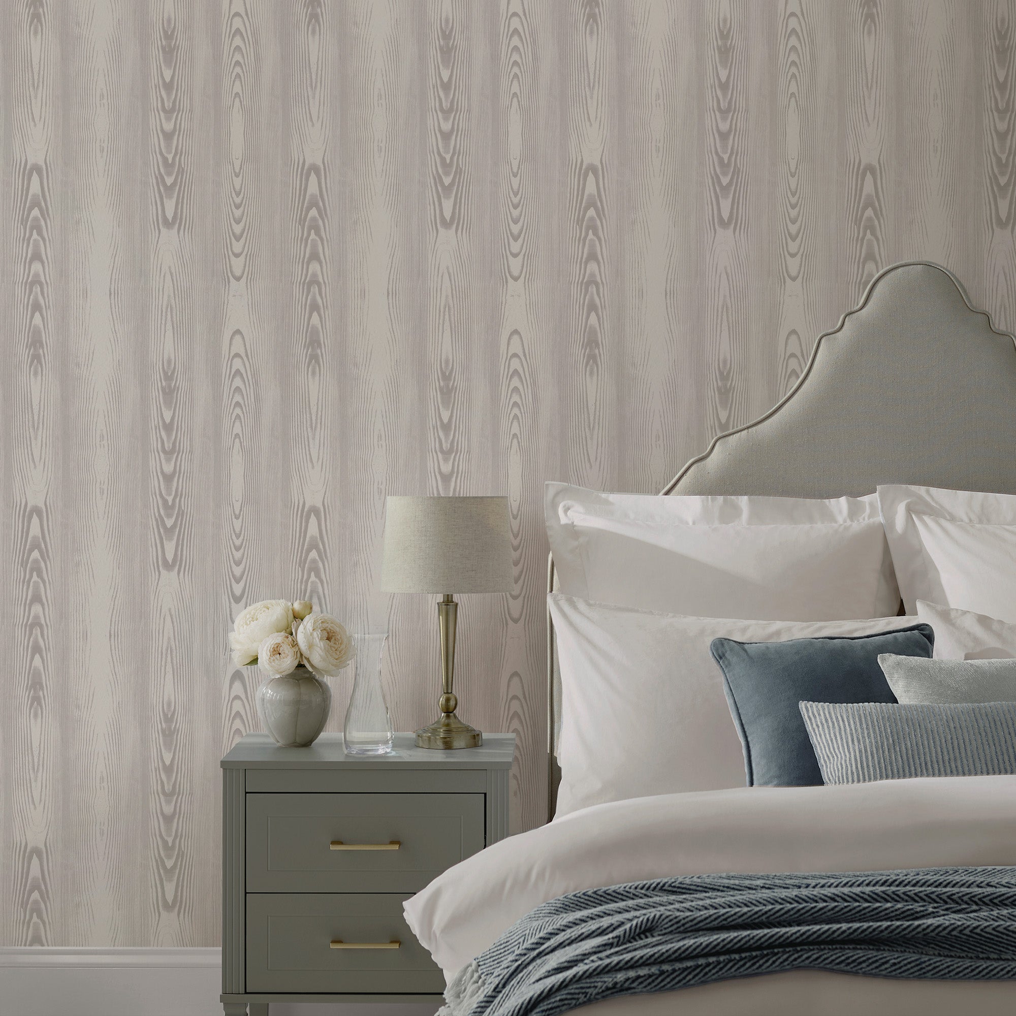 Bedford Fauxbois Wallpaper in natural color - pattern number 146789 - by Martha Stewart in the Martha Stewart AW26 collection