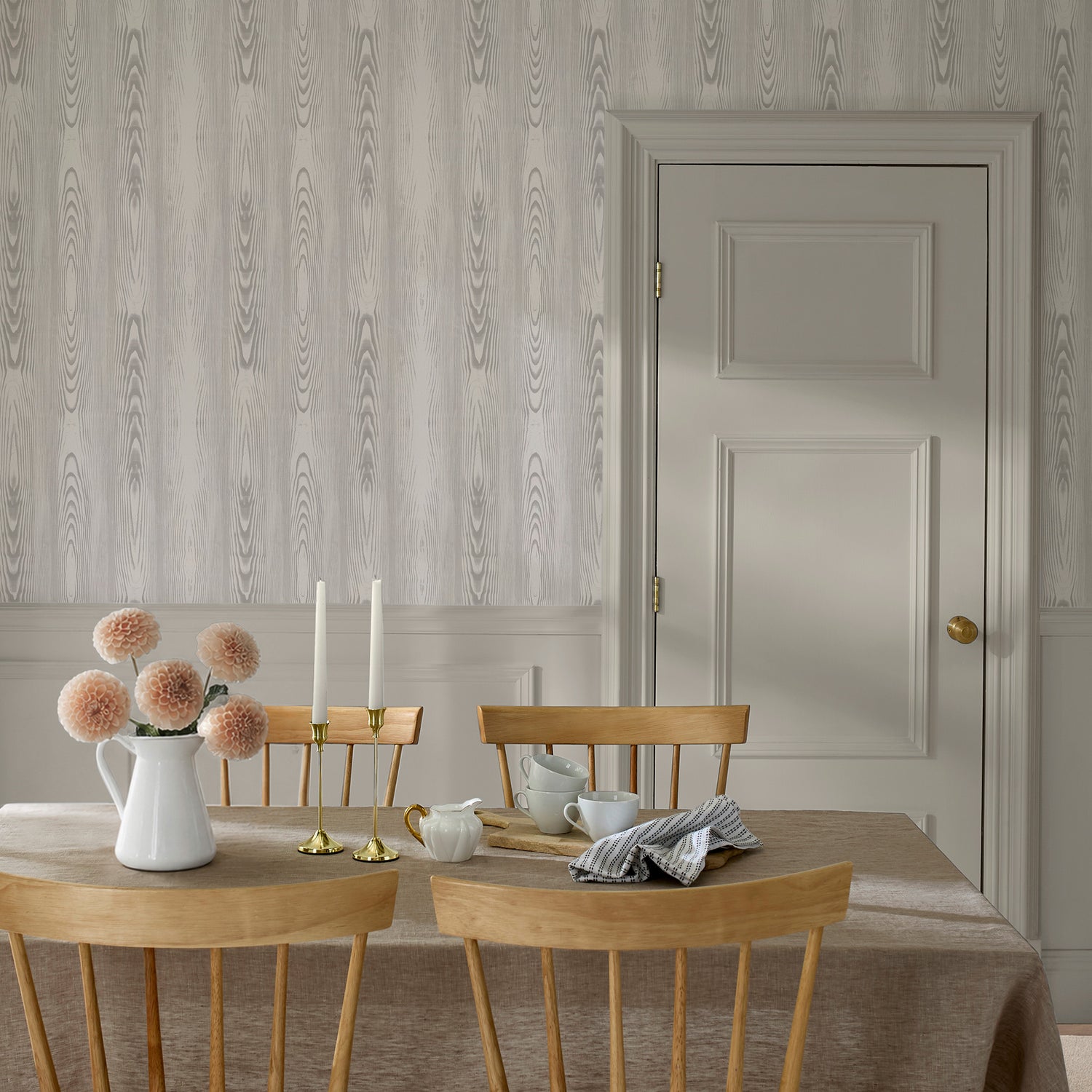 Bedford Fauxbois Wallpaper in natural color - pattern number 146789 - by Martha Stewart in the Martha Stewart AW26 collection