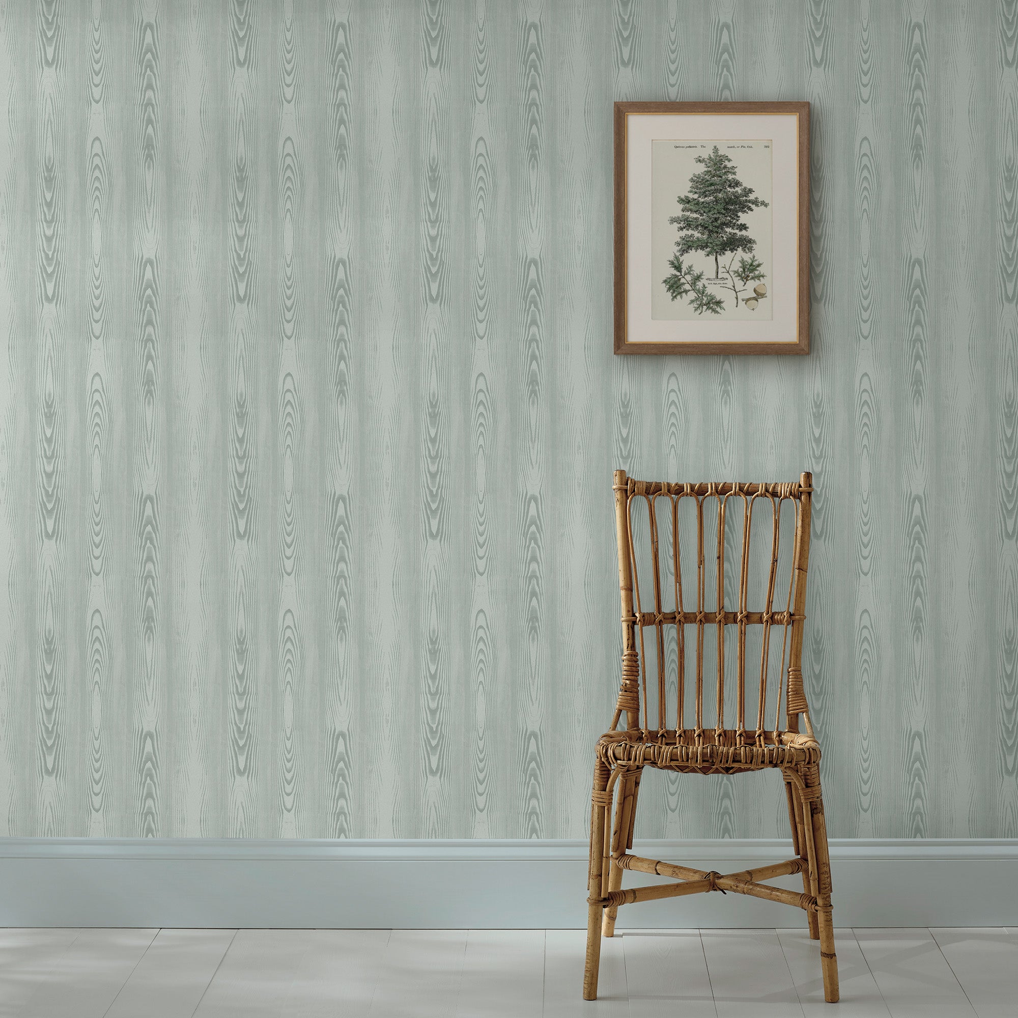Bedford Fauxbois Wallpaper in sage color - pattern number 146790 - by Martha Stewart in the Martha Stewart AW26 collection