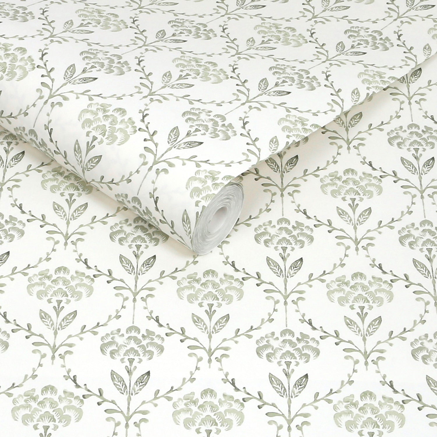 Chateau Fleur Basketweave Wallpaper in green color - pattern number 146793 - by Martha Stewart in the Martha Stewart AW26 collection