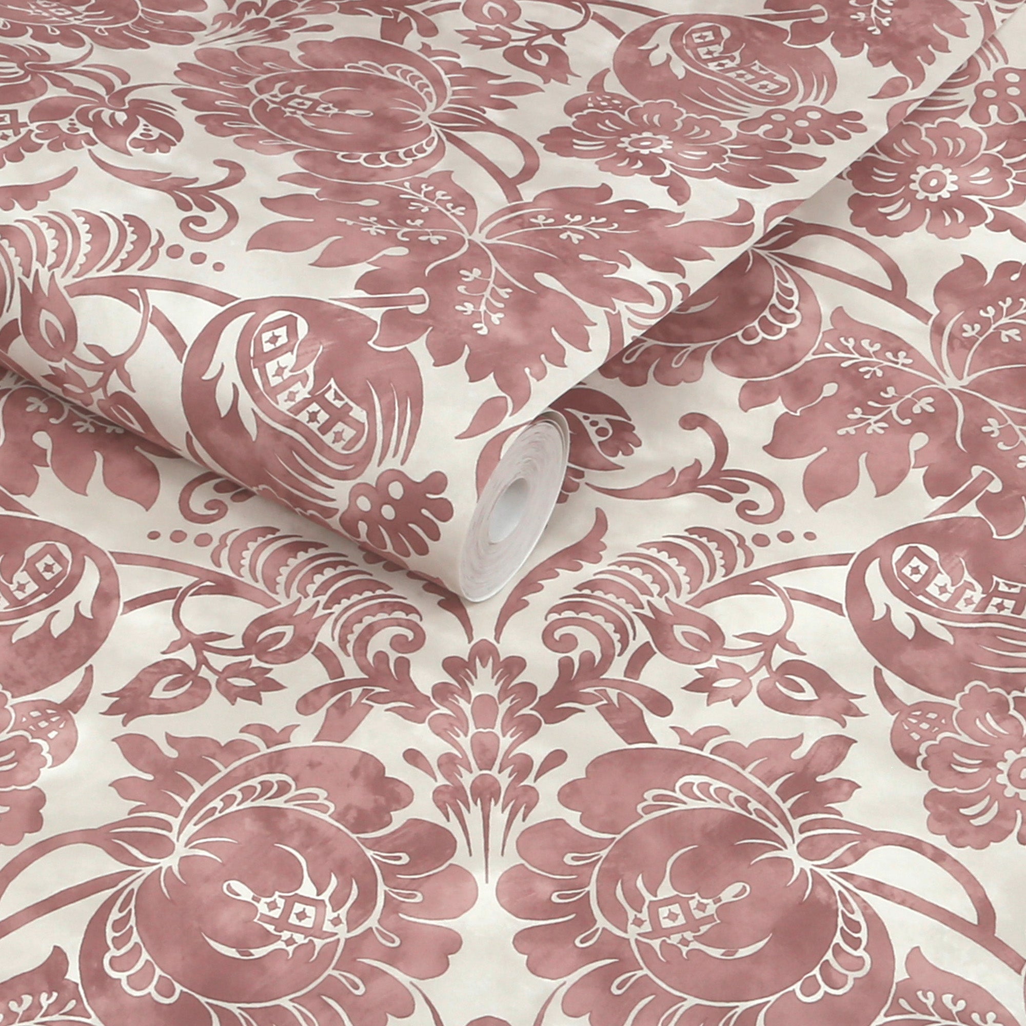 Florentine Wallpaper in russet color - pattern number 146797 - by Martha Stewart in the Martha Stewart AW26 collection