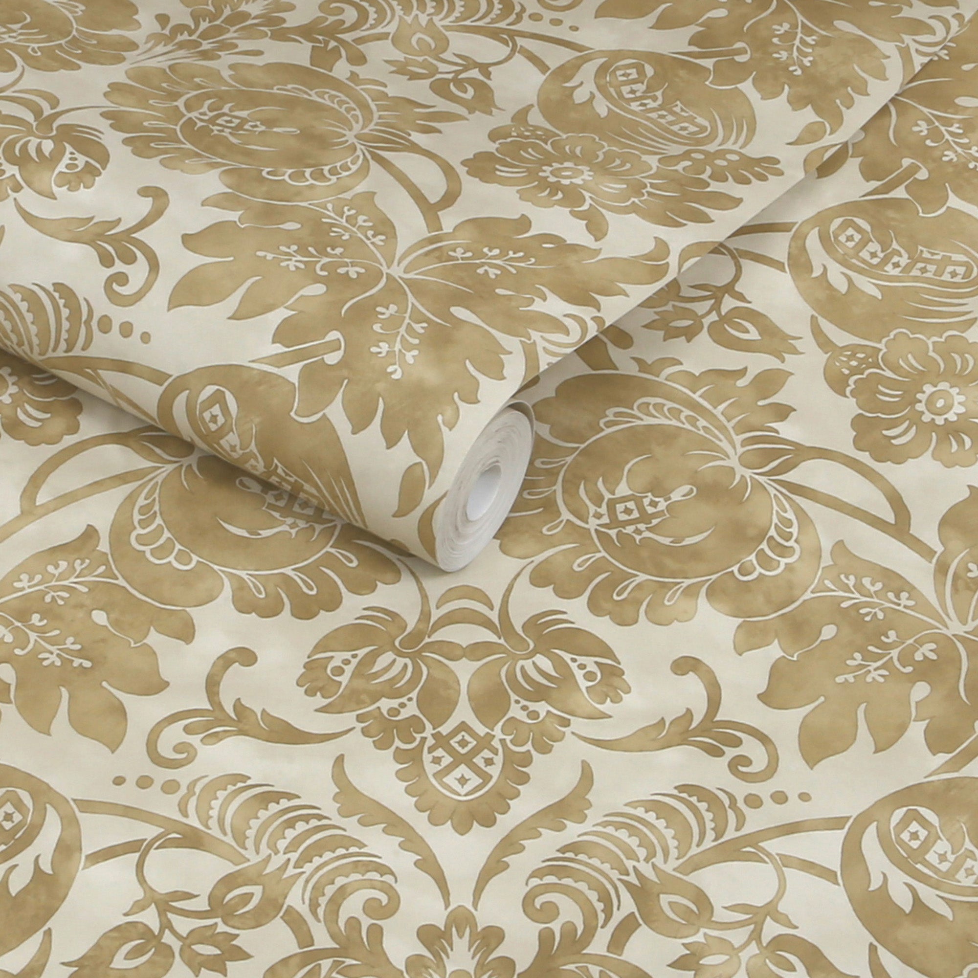 Florentine Wallpaper in antique gold color - pattern number 146800 - by Martha Stewart in the Martha Stewart AW26 collection