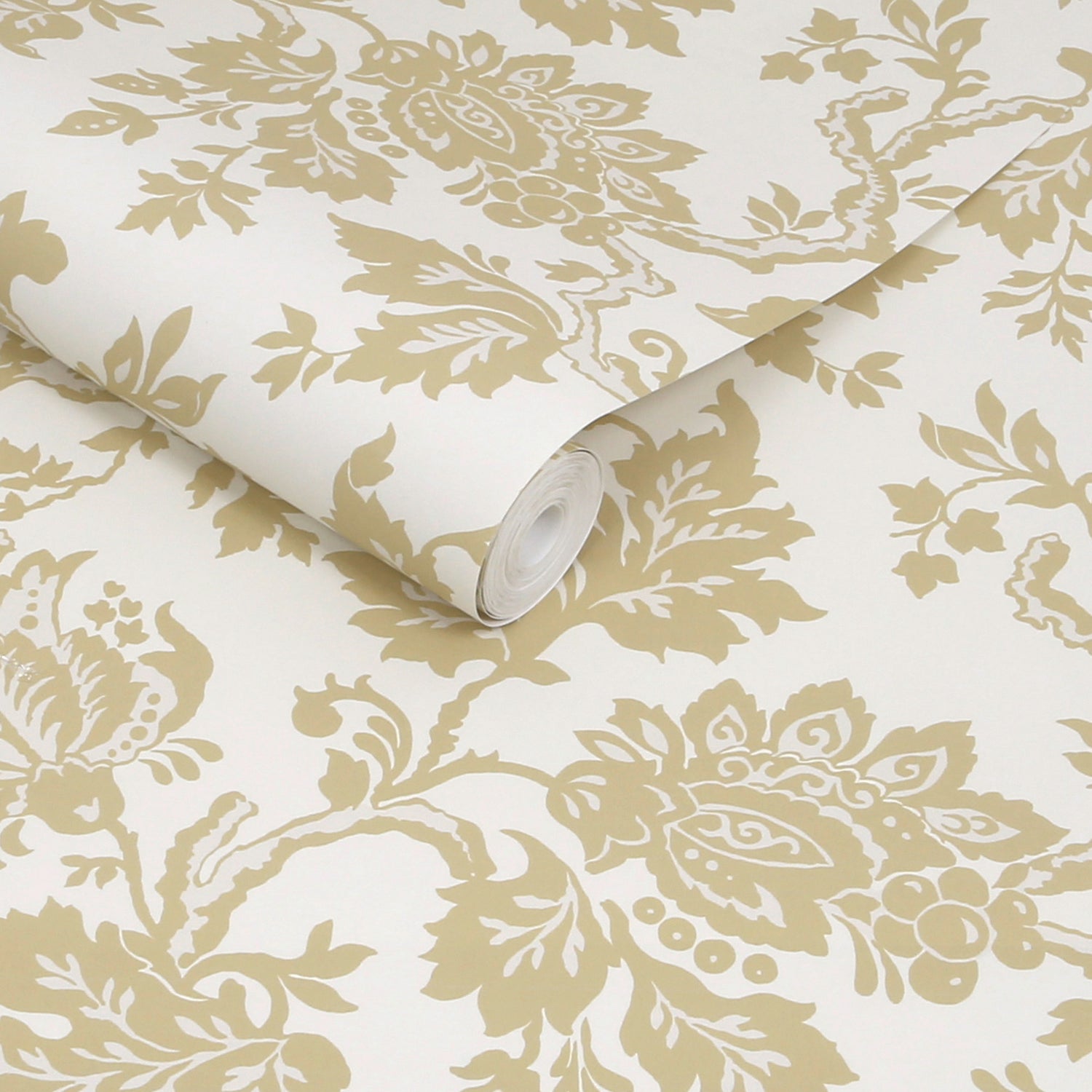 Jacobean Wallpaper in antique gold color - pattern number 146803 - by Martha Stewart in the Martha Stewart AW26 collection
