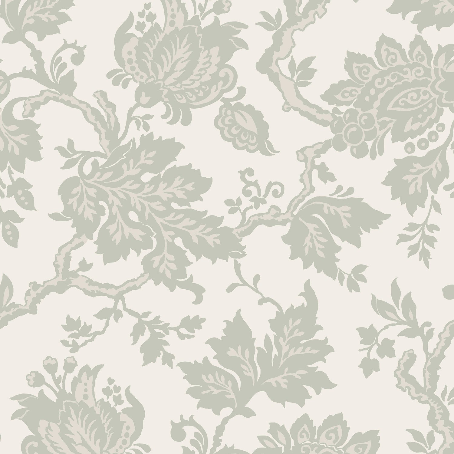 Jacobean Wallpaper in fennel seed color - pattern number 146805 - by Martha Stewart in the Martha Stewart AW26 collection