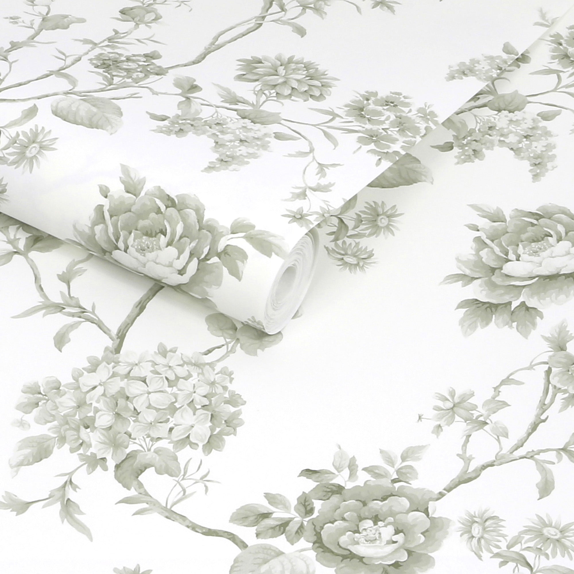 Floral Vine Wallpaper in moss color - pattern number 146808 - by Martha Stewart in the Martha Stewart AW26 collection
