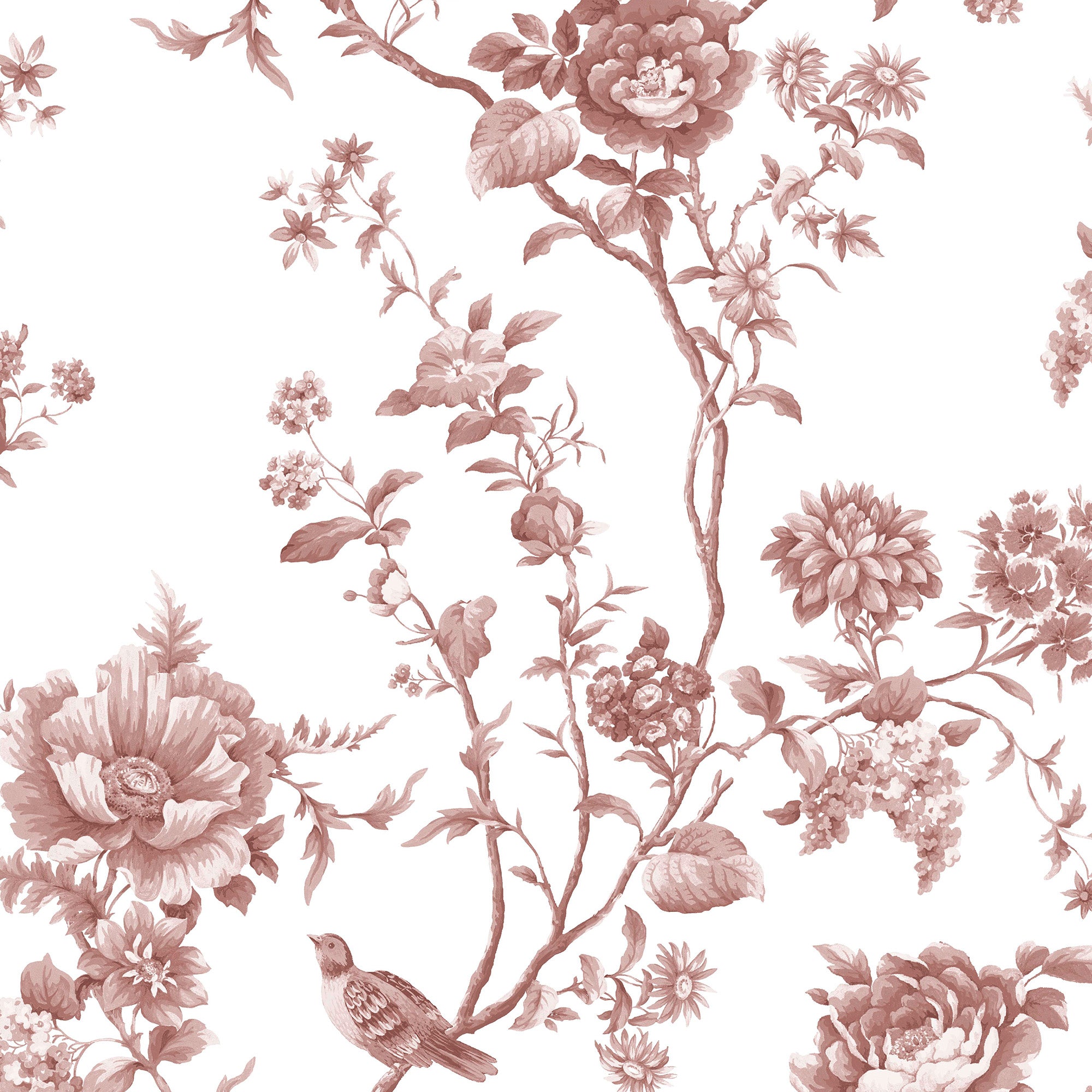 Floral Vine Wallpaper in russet color - pattern number 146809 - by Martha Stewart in the Martha Stewart AW26 collection