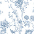 Floral Vine Wallpaper in porcelain blue color - pattern number 146810 - by Martha Stewart in the Martha Stewart AW26 collection