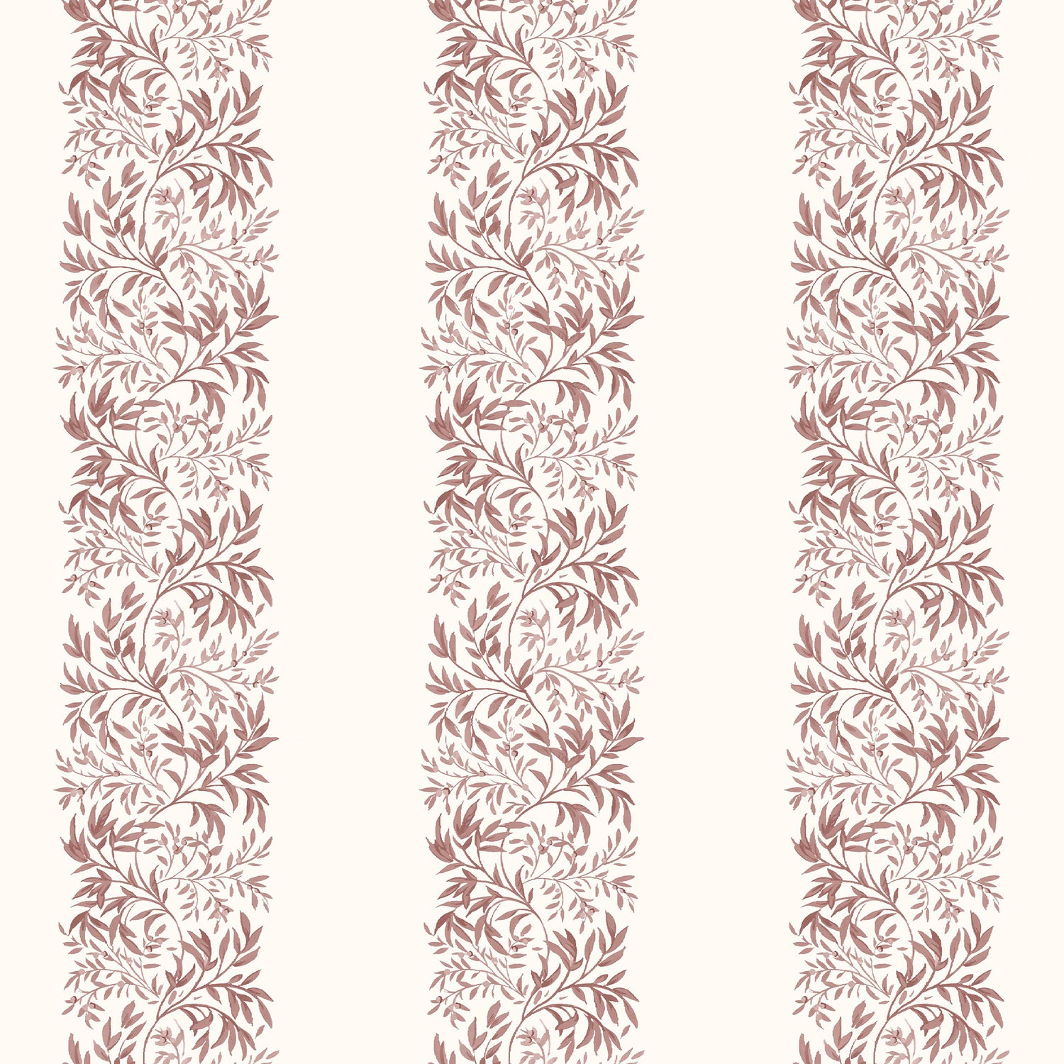 Heritage Garden Stripe Wallpaper in russet color - pattern number 146821 - by Martha Stewart in the Martha Stewart AW26 collection
