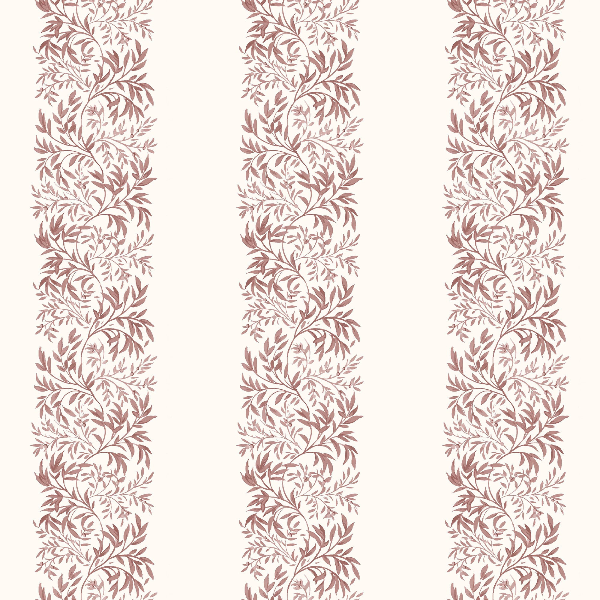 Heritage Garden Stripe Wallpaper in russet color - pattern number 146821 - by Martha Stewart in the Martha Stewart AW26 collection