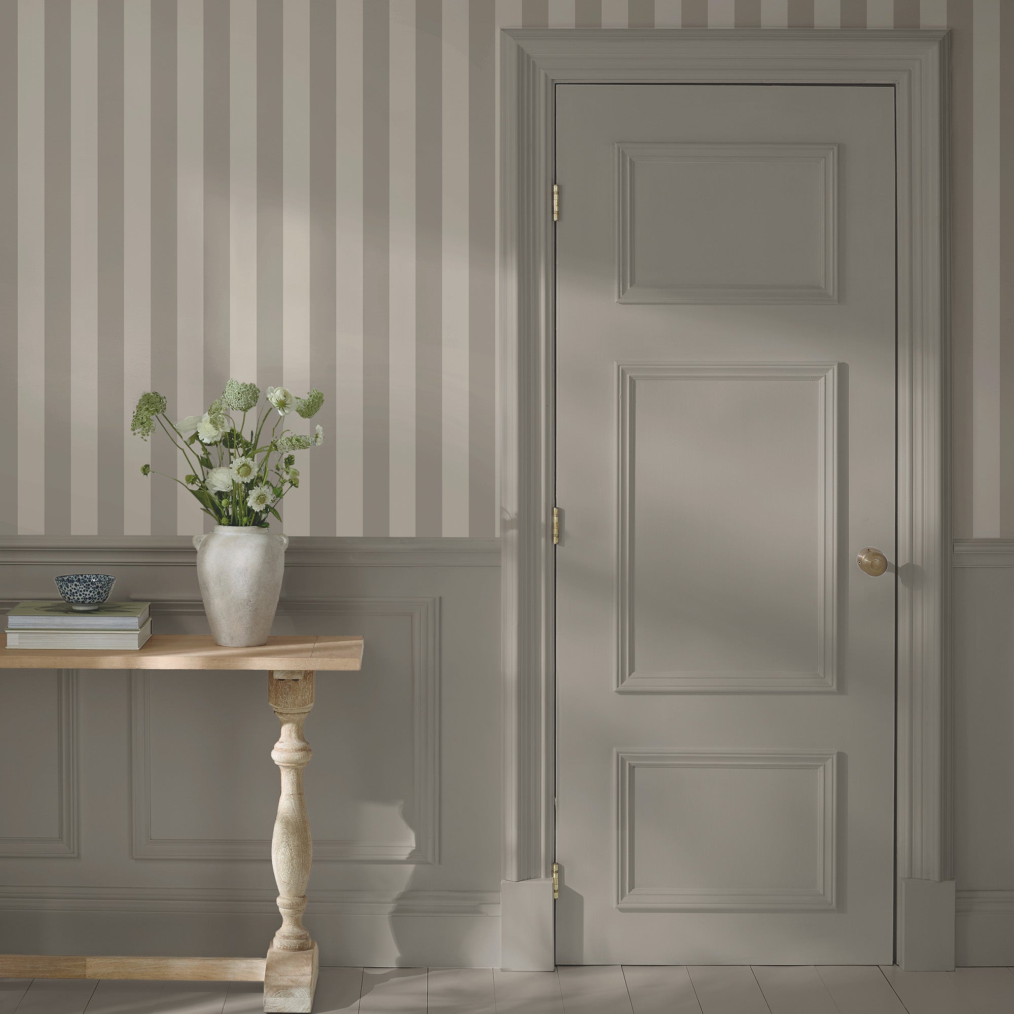 Classic Stripe Wallpaper in georgia beach color - pattern number 146823 - by Martha Stewart in the Martha Stewart AW26 collection