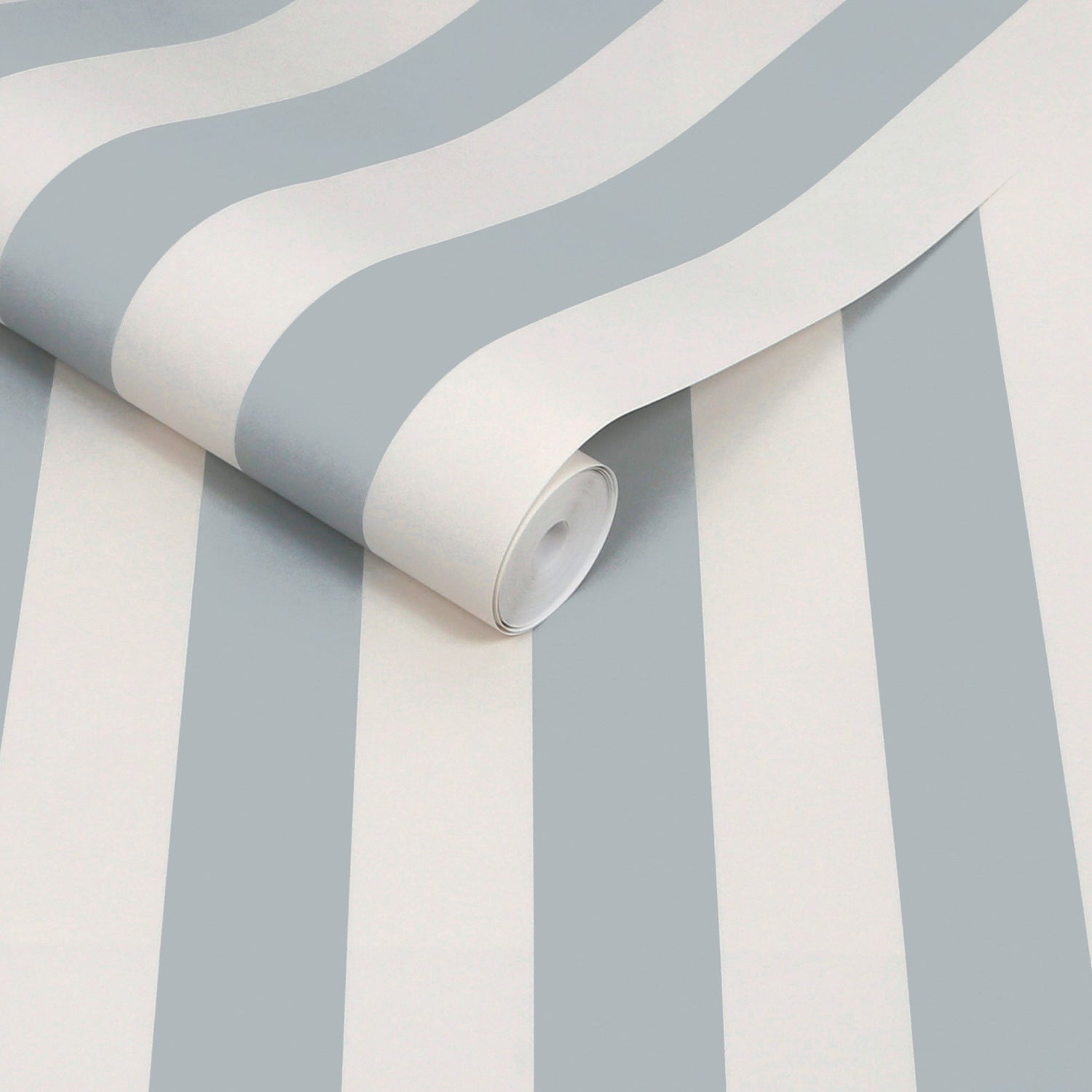 Classic Stripe Wallpaper in mineral blue color - pattern number 146824 - by Martha Stewart in the Martha Stewart AW26 collection