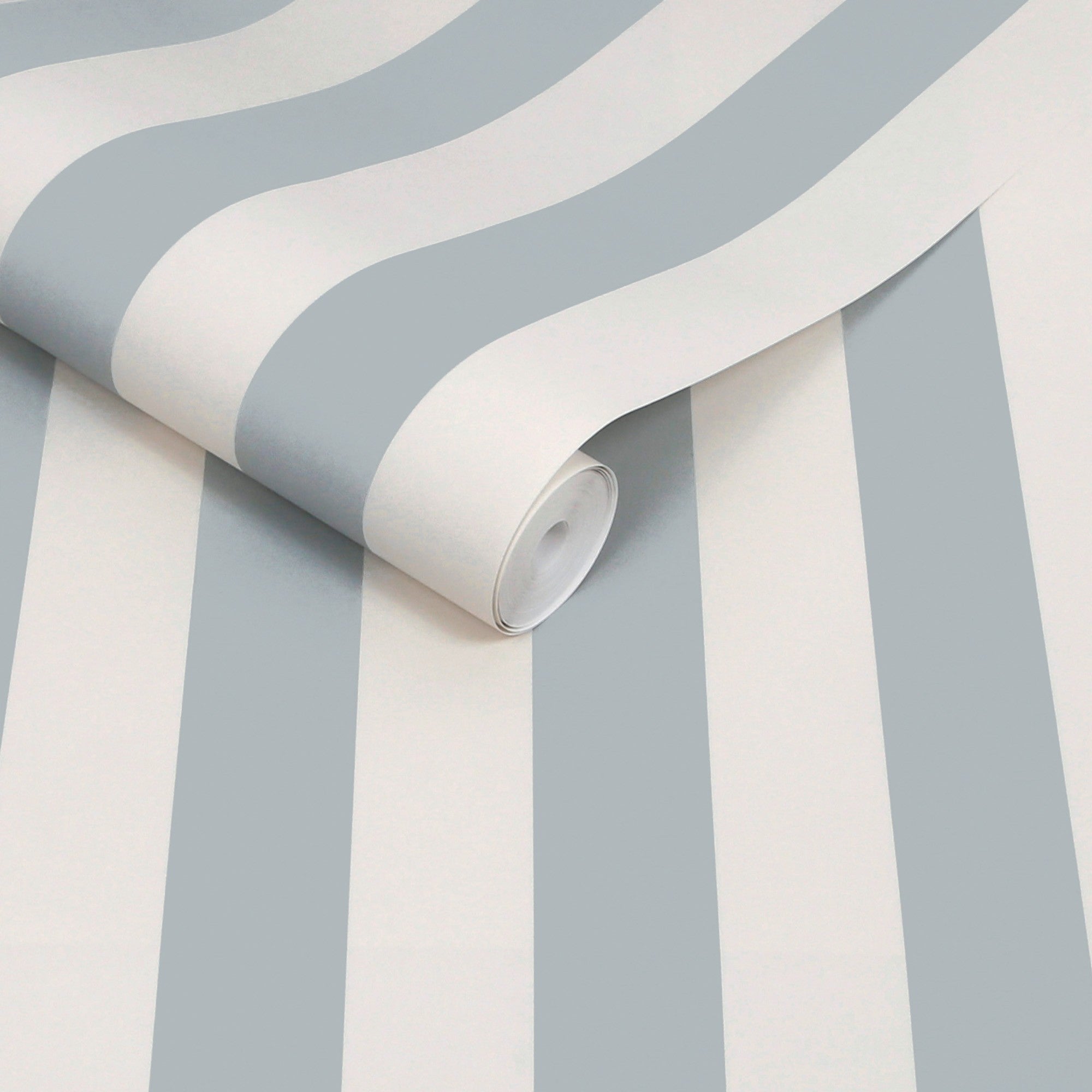Classic Stripe Wallpaper in mineral blue color - pattern number 146824 - by Martha Stewart in the Martha Stewart AW26 collection