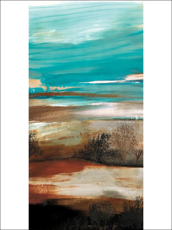 Leyton 3 Panel mural in multicolor color - pattern number CR41102M - by Carl Robinson in the Carl Robinson 12 Art collection