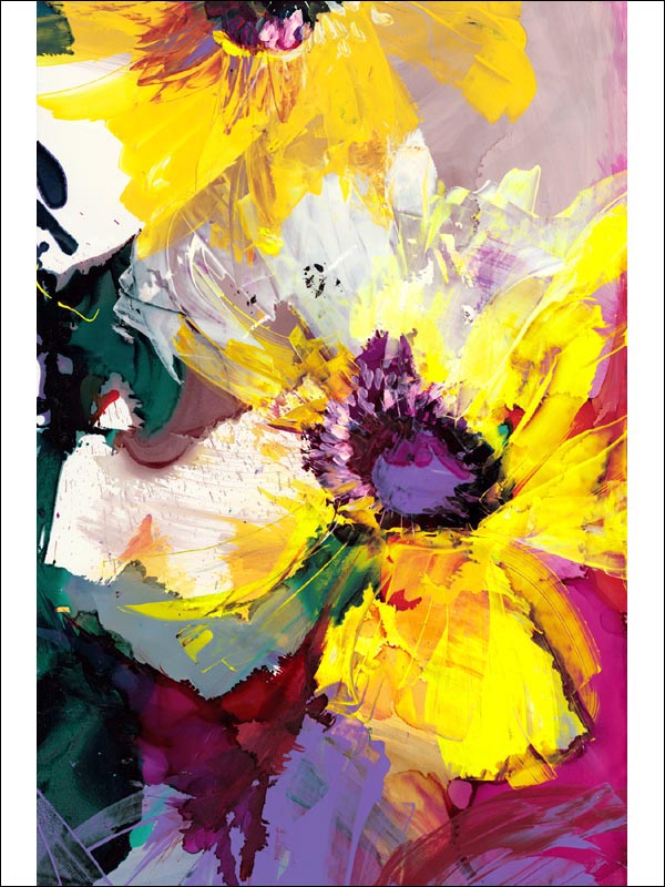 Lewis 4 Panel mural in multicolor color - pattern number CR41903M - by Carl Robinson in the Carl Robinson 12 Art collection