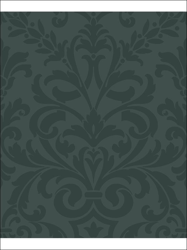 Lawrence wallpaper in black color - pattern number CR42800 - by Carl Robinson in the Carl Robinson 12 Art collection