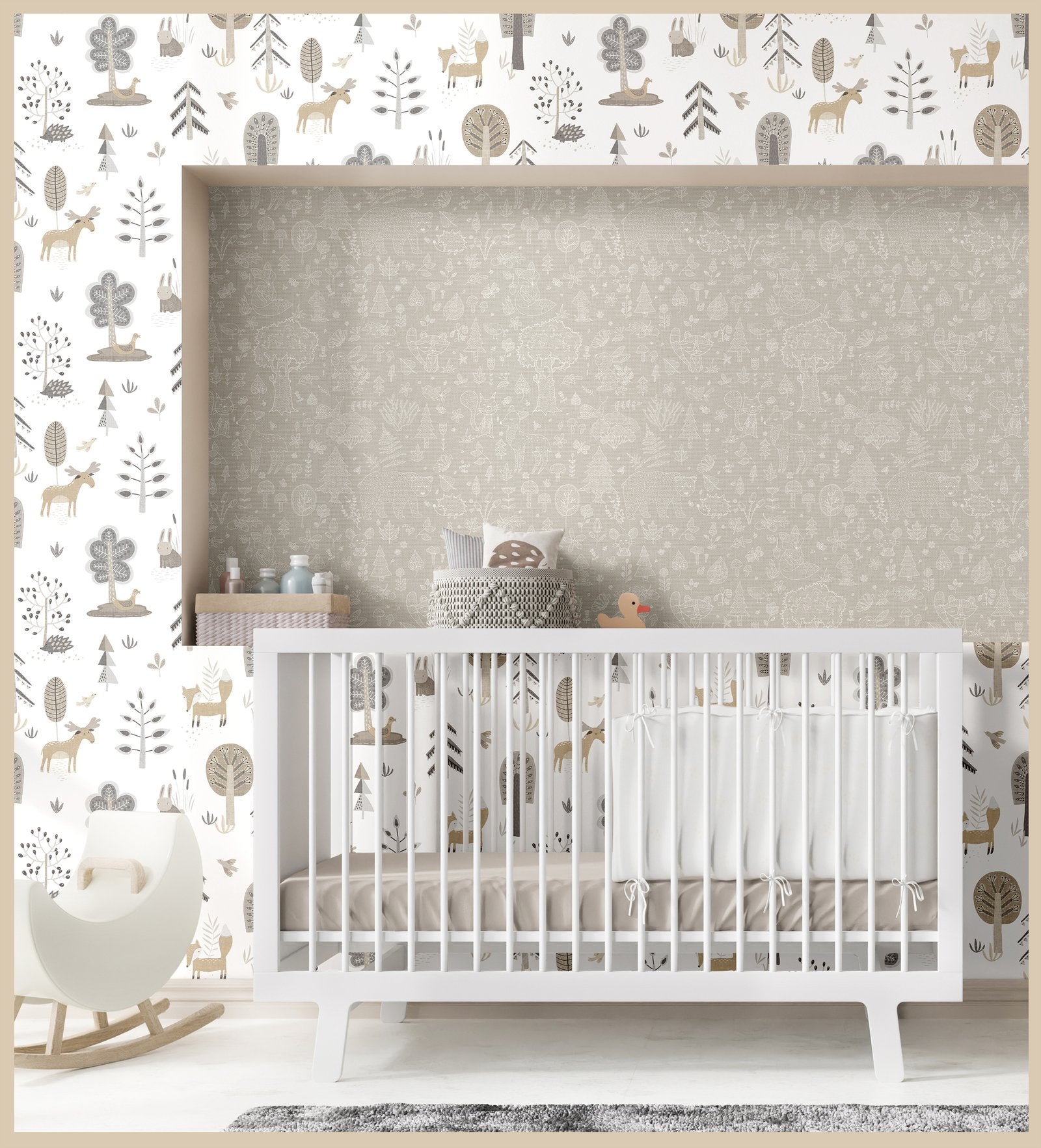 Kids wallpaper in silver grey color - pattern number 14801 - by Galerie in the Little Explorers 2 collection