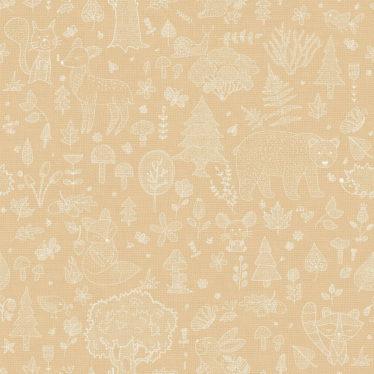 Kids wallpaper in yellow color - pattern number 14808 - by Galerie in the Little Explorers 2 collection
