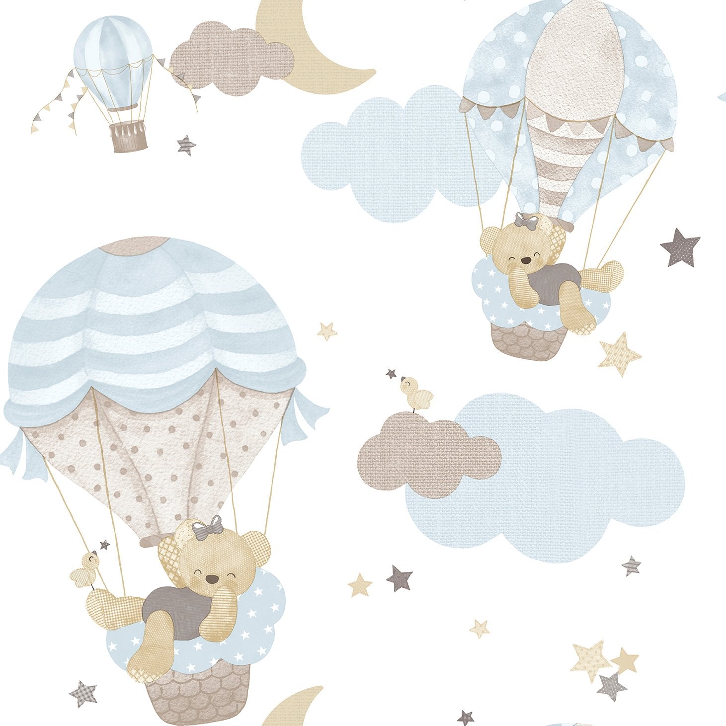 Kids wallpaper in blue color - pattern number 14816 - by Galerie in the Little Explorers 2 collection
