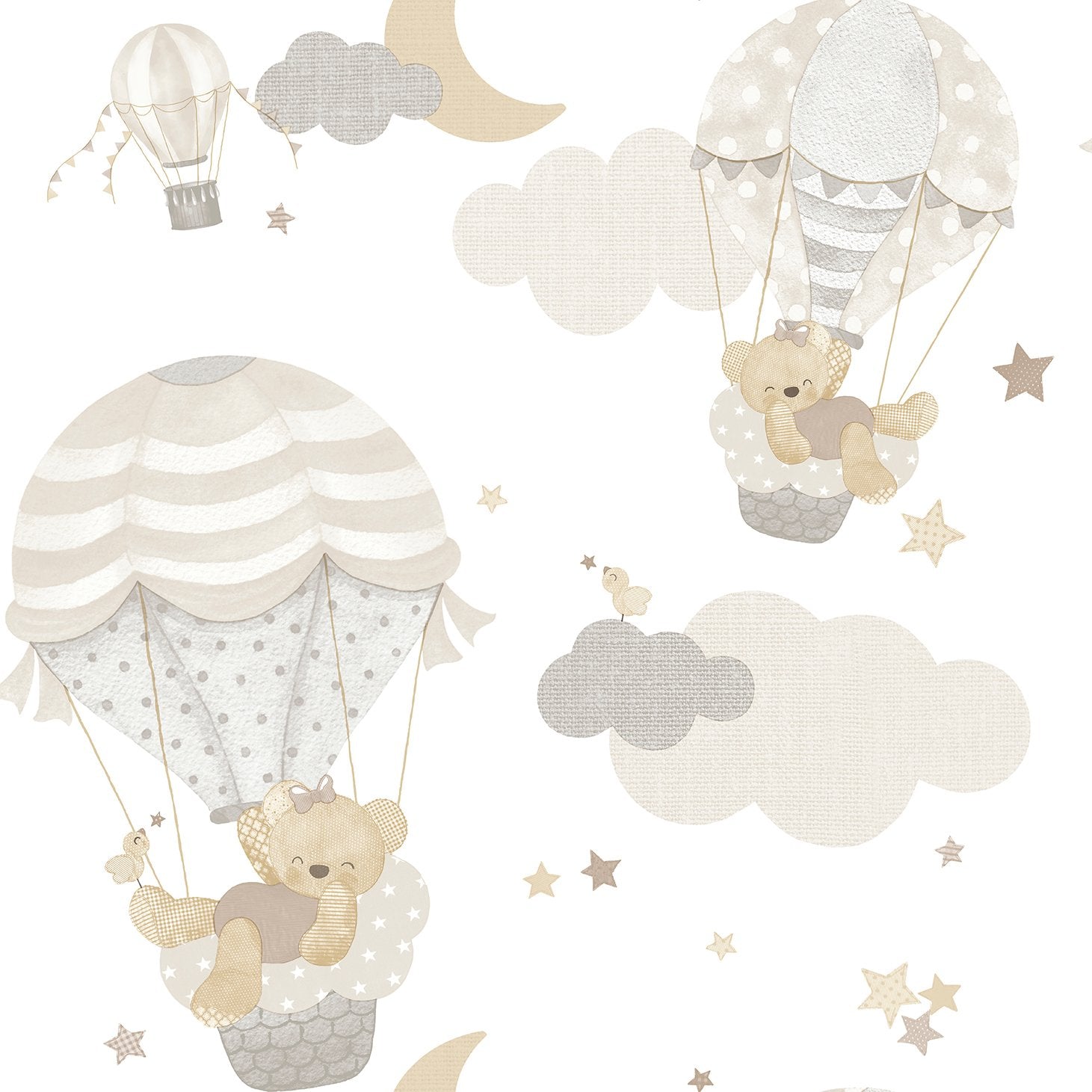 Kids wallpaper in beige color - pattern number 14817 - by Galerie in the Little Explorers 2 collection