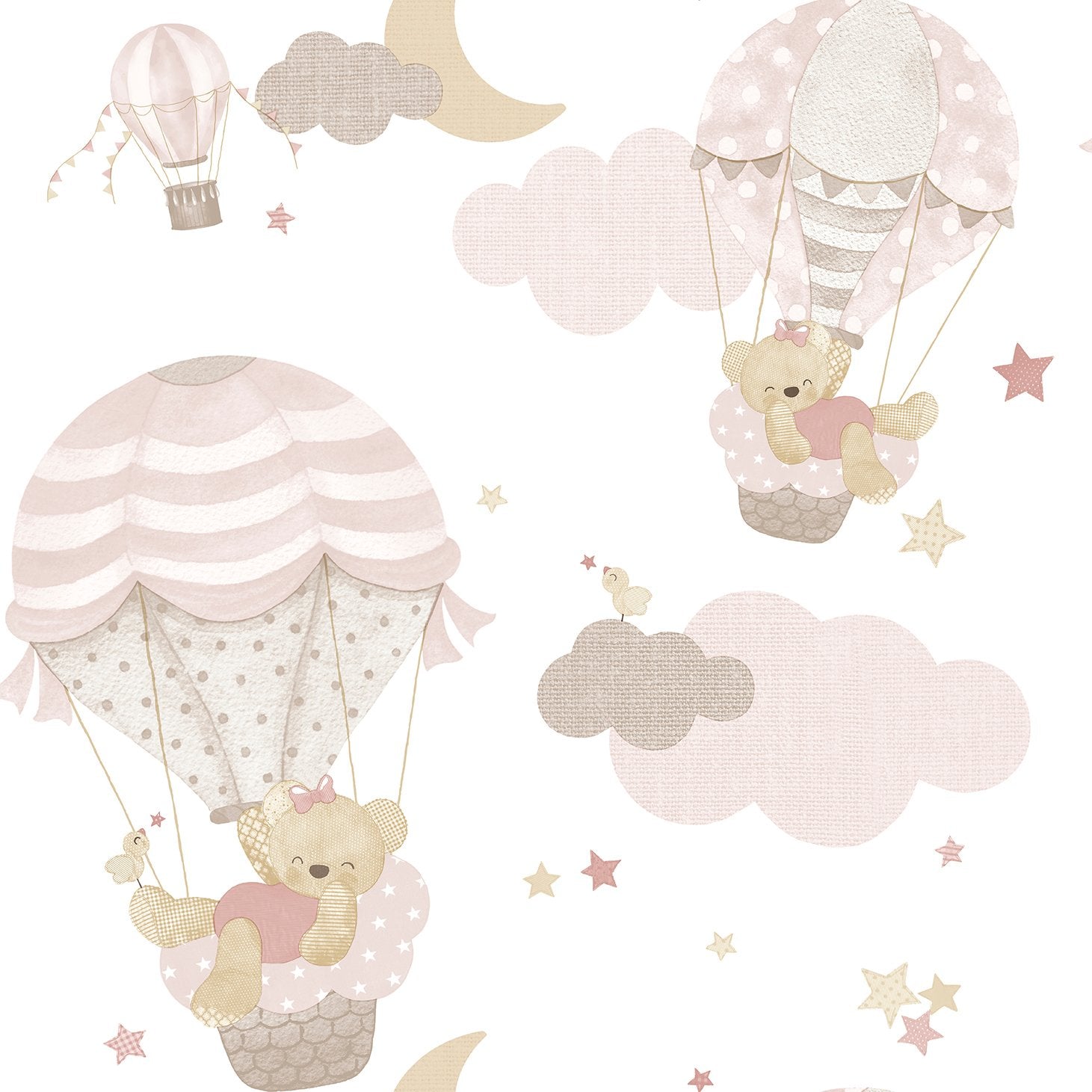 Kids wallpaper in pink color - pattern number 14818 - by Galerie in the Little Explorers 2 collection