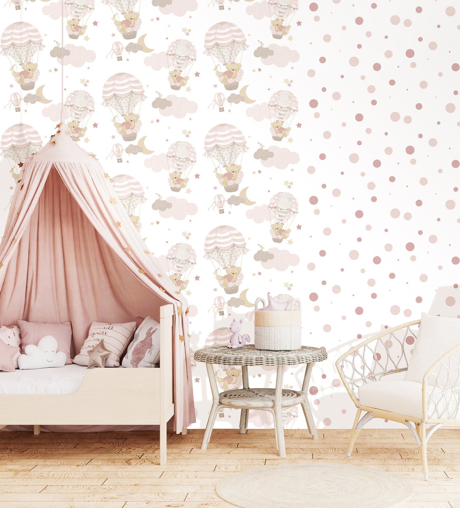 Kids wallpaper in pink color - pattern number 14818 - by Galerie in the Little Explorers 2 collection