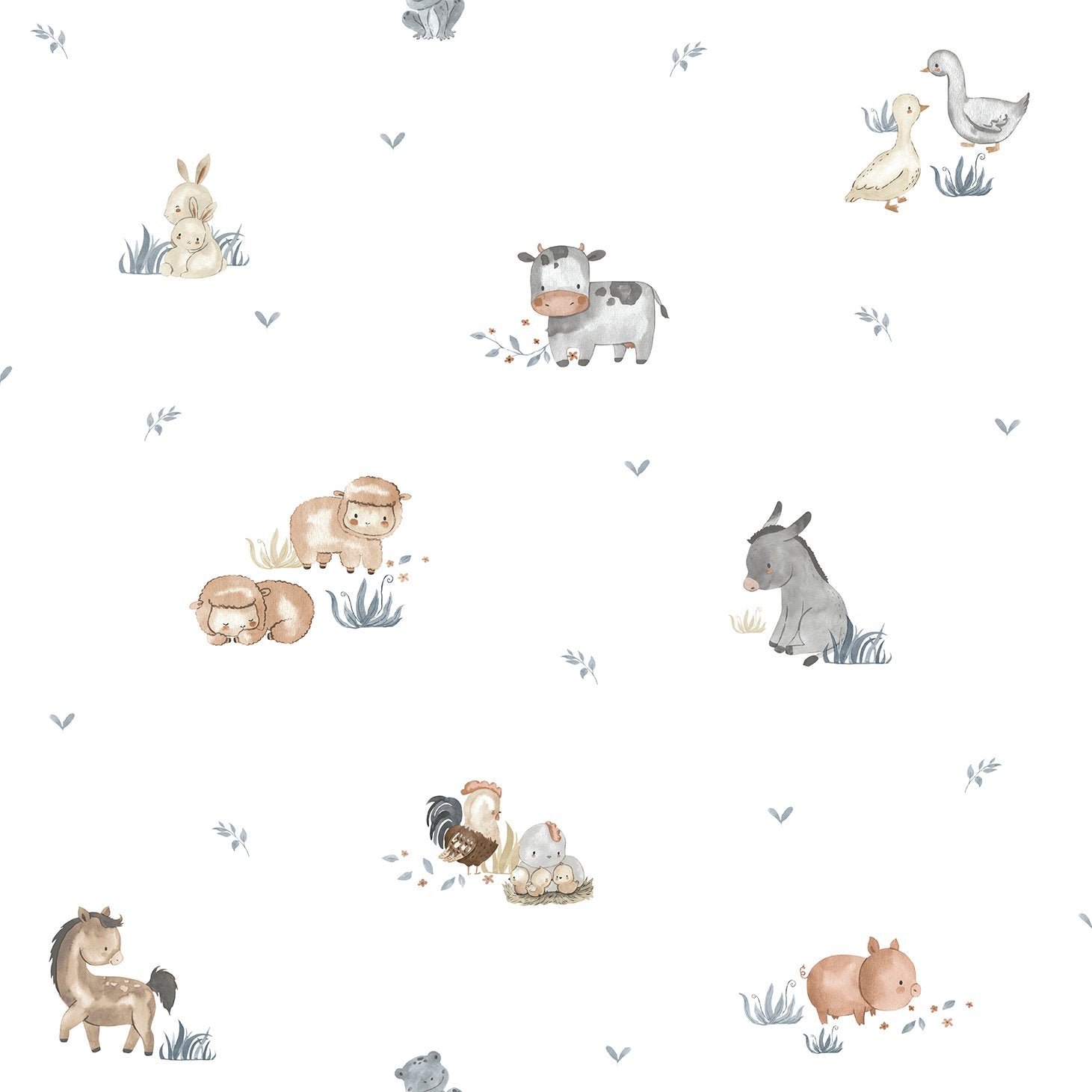 Kids wallpaper in white color - pattern number 14830 - by Galerie in the Little Explorers 2 collection