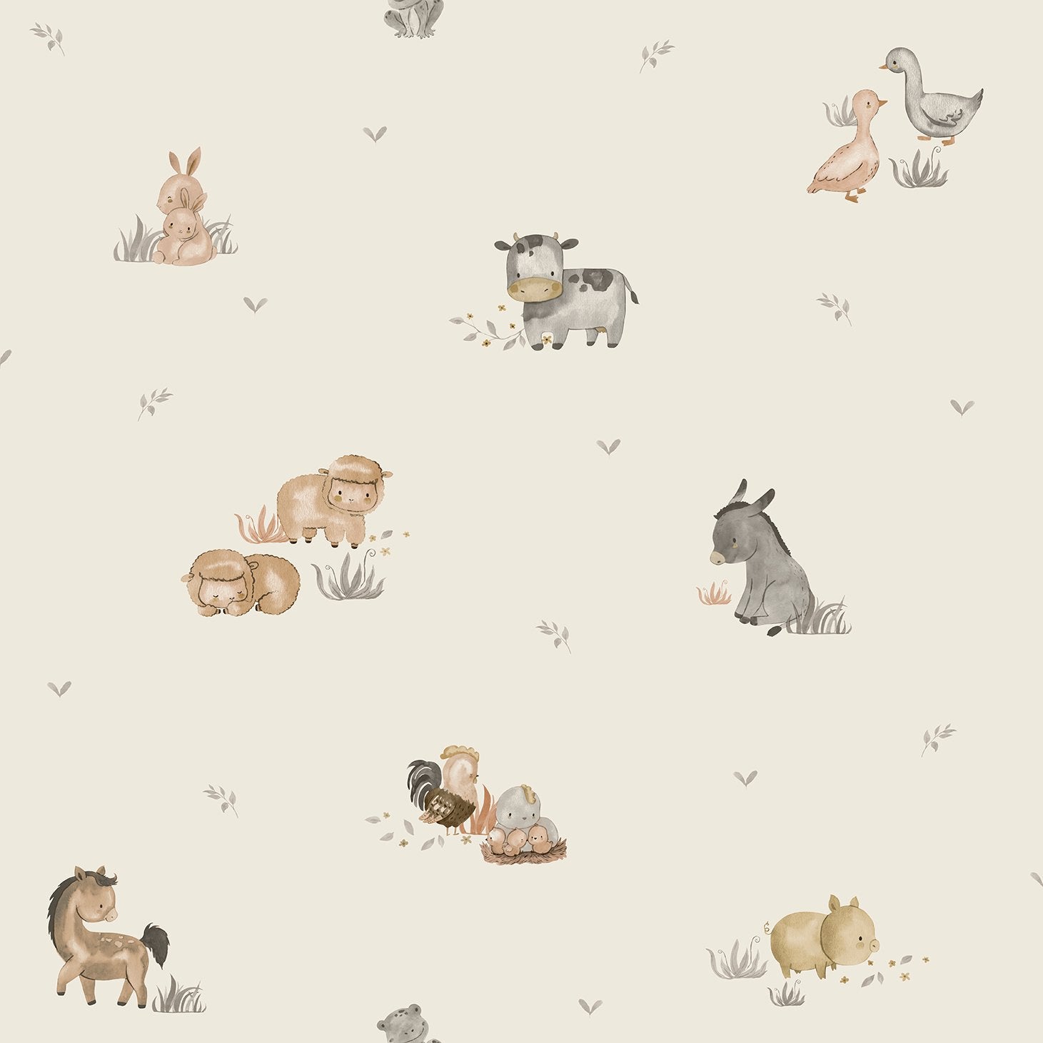 Kids wallpaper in beige color - pattern number 14831 - by Galerie in the Little Explorers 2 collection