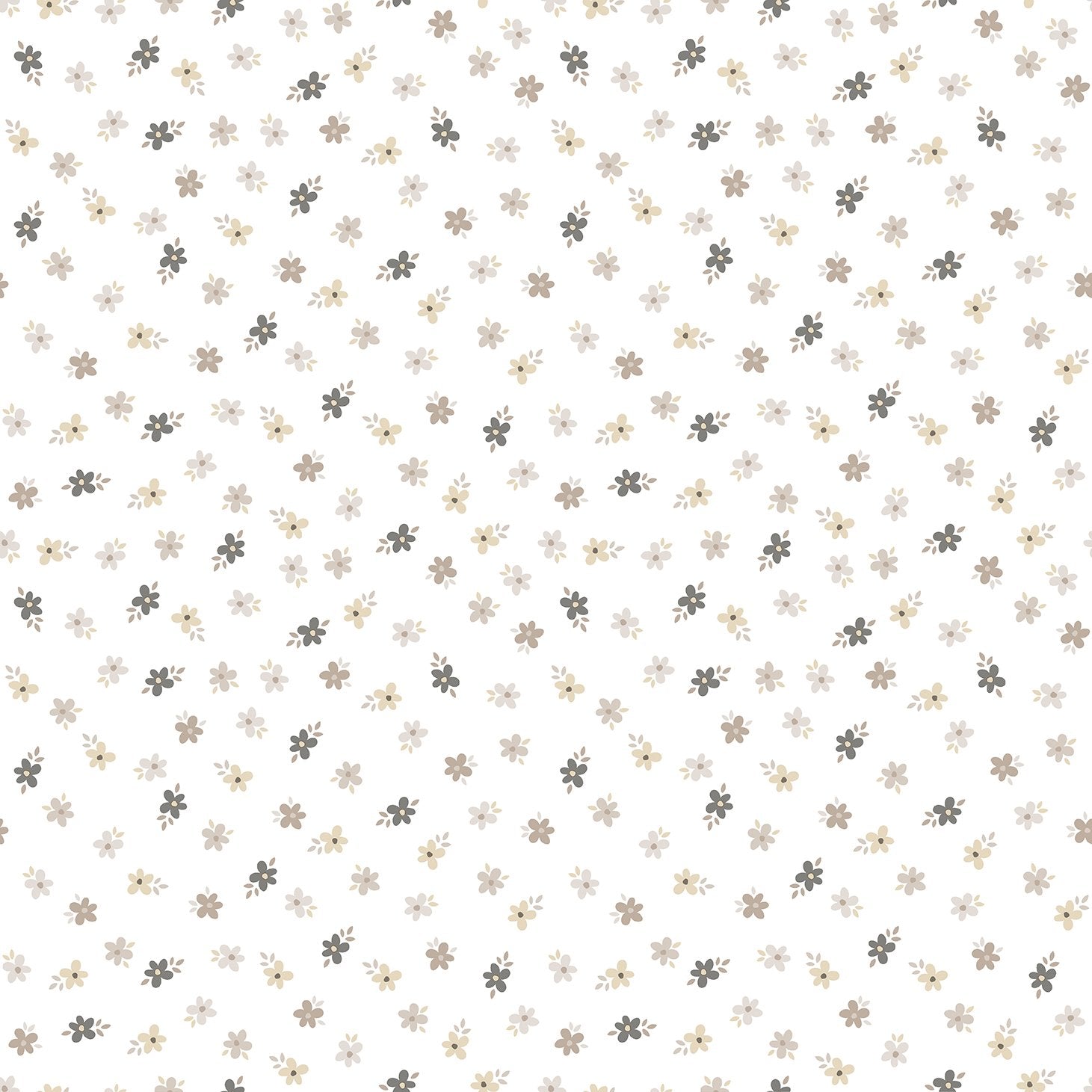 Floral wallpaper in beige color - pattern number 14842 - by Galerie in the Little Explorers 2 collection