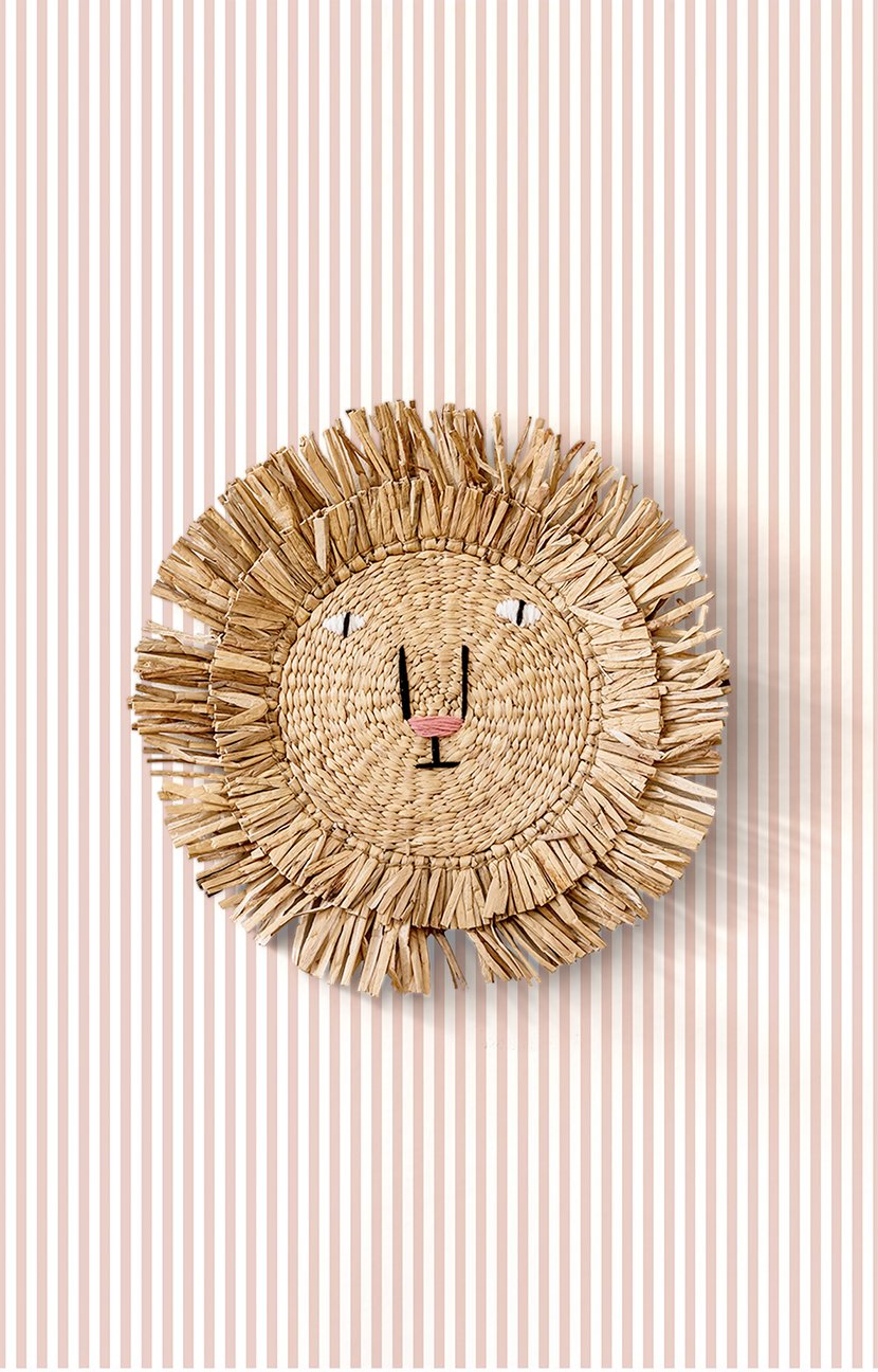 Stripe wallpaper in pink color - pattern number 14868 - by Galerie in the Little Explorers 2 collection