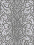 Damask Striped wallpaper in black grey metallic silver color - pattern number TX34822 - by Patton Norwall in the Texture Style 2 collection