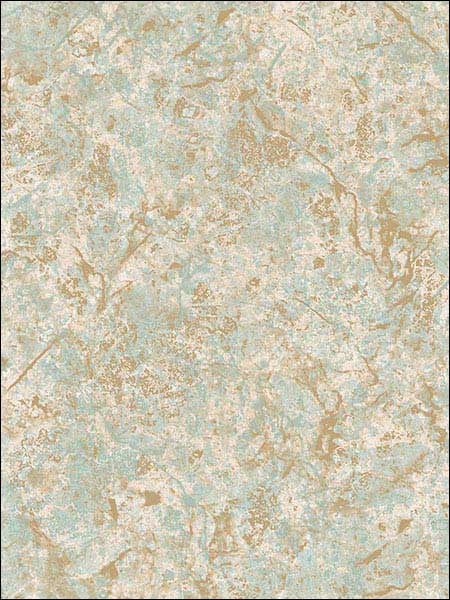 Kashmire Texture wallpaper in turquoise cream metallic gold color - pattern number TX34830 - by Patton Norwall in the Texture Style 2 collection