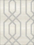 Geo Frame on Grass Textile String fabric in white off white color - pattern number JC21200 - by Wallquest in the Grasseffects collection