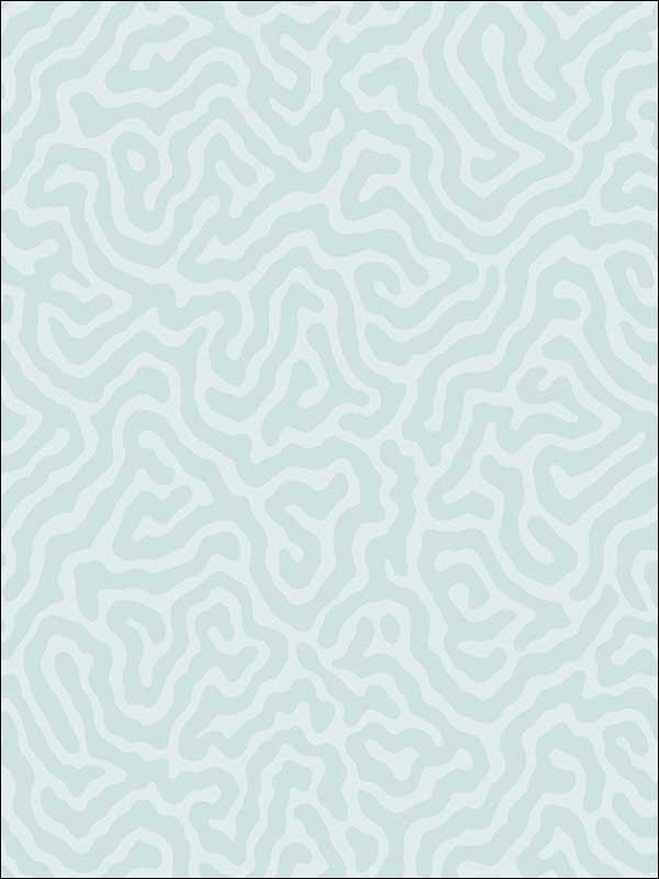 Coral fabric in print room blue color - pattern number 106/5064.CS.0 - by Cole and Son in the Landscape Plains collection