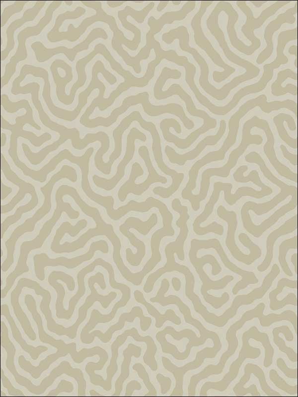 Coral fabric in pale stone color - pattern number 106/5072.CS.0 - by Cole and Son in the Landscape Plains collection