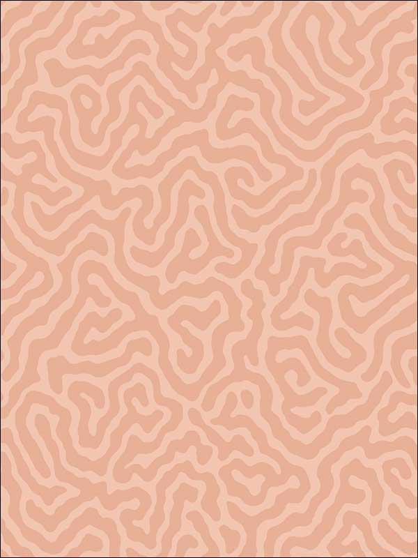 Coral fabric in salmon color - pattern number 106/5075.CS.0 - by Cole and Son in the Landscape Plains collection