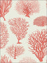 Seafern fabric in coral color - pattern number 107/2011.CS.0 - by Cole and Son in the Curio collection