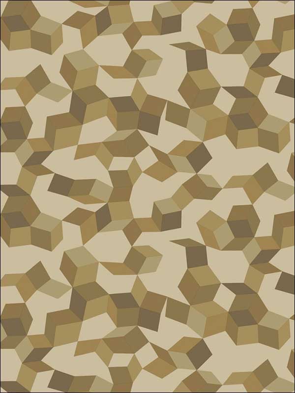 Ingot wallpaper in buff and gold color - pattern number 107/5023.CS.0 - by Cole and Son in the Curio collection