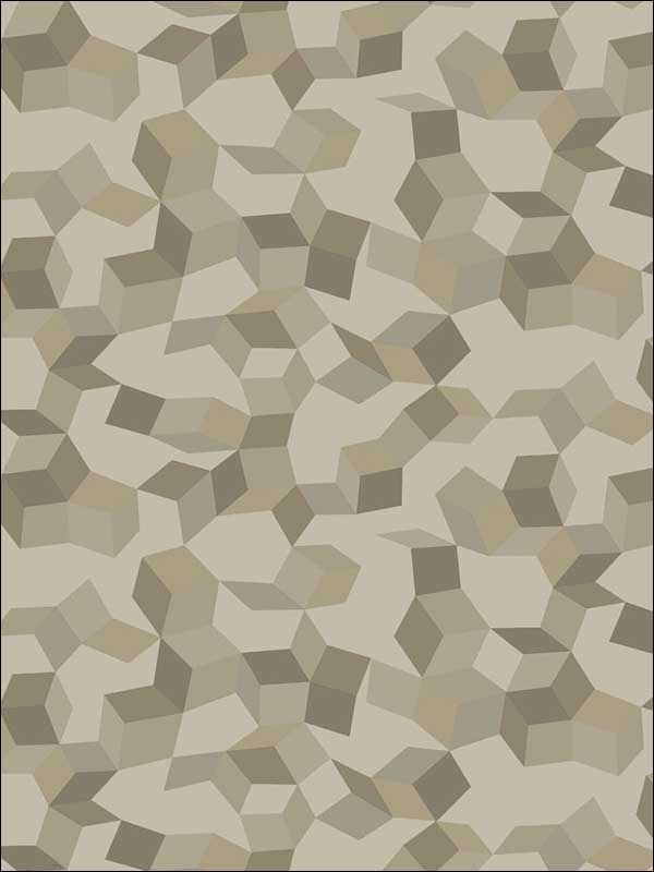 Ingot wallpaper in stone and gilver color - pattern number 107/5025.CS.0 - by Cole and Son in the Curio collection