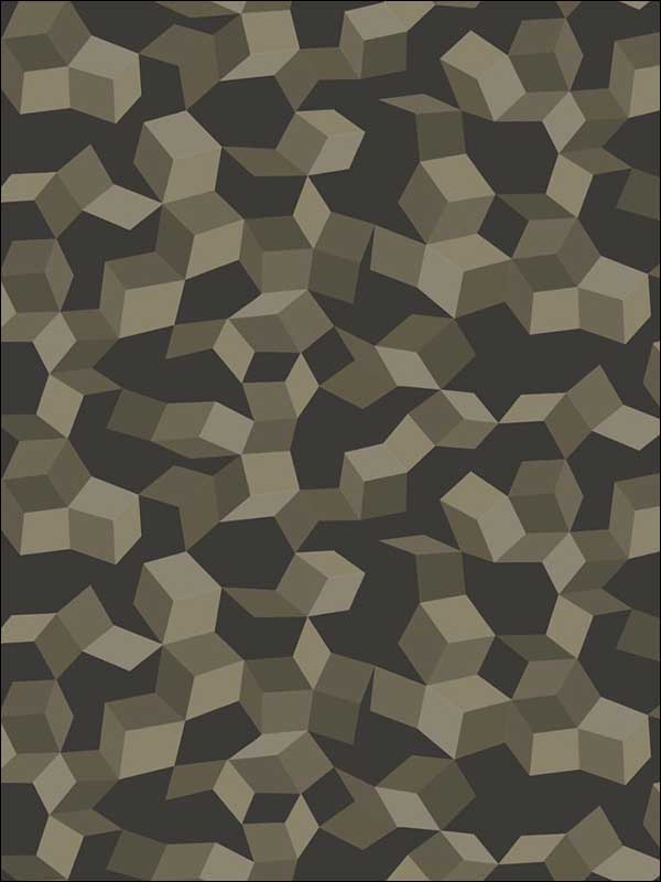 Ingot wallpaper in charcoal and silver color - pattern number 107/5026.CS.0 - by Cole and Son in the Curio collection