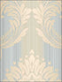 String Damask fabric in metallic gold color - pattern number CS35603 - by Patton Norwall in the Classic Silks 2 collection