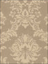 Document Damask fabric in metallic beige brown color - pattern number SL27541 - by Patton Norwall in the Classic Silks 2 collection