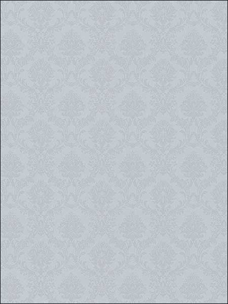 Mini Damask wallpaper in grey color - pattern number SL27561 - by Patton Norwall in the Classic Silks 2 collection