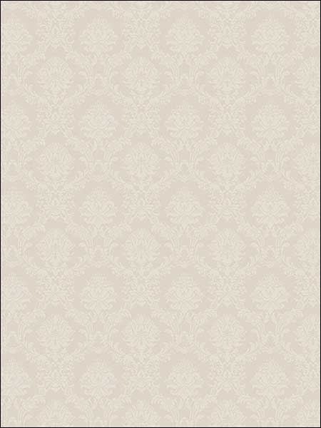 Mini Damask wallpaper in beige color - pattern number SL27564 - by Patton Norwall in the Classic Silks 2 collection