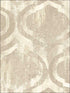 Old Danube Ogee fabric in gray and off white color - pattern number LG90807 - by Seabrook in the Lugano collection