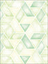 Kentmere Geo wallpaper in mint spruce and off white color - pattern number LG91304 - by Seabrook in the Lugano collection