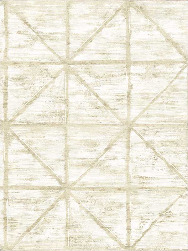 Ness wallpaper in light greige and off white color - pattern number LG91605 - by Seabrook in the Lugano collection