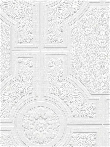 Architectural Panels Paintable fabric in white color - pattern number 48929 - by Patton Norwall in the Architectural Inspirations collection