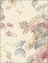 La Rosa wallpaper in cream pink blue color - pattern number RG35726 - by Patton Norwall in the Rose Garden 2 collection