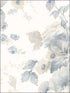 La Rosa wallpaper in blue beige color - pattern number RG35727 - by Patton Norwall in the Rose Garden 2 collection