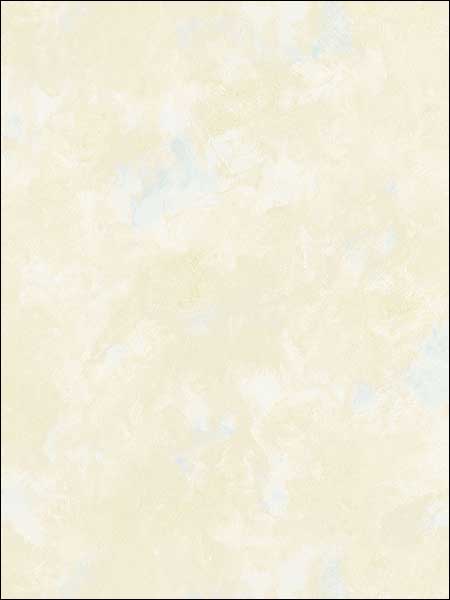 Textured Leaves wallpaper in cream yellow blue color - pattern number RG35743 - by Patton Norwall in the Rose Garden 2 collection